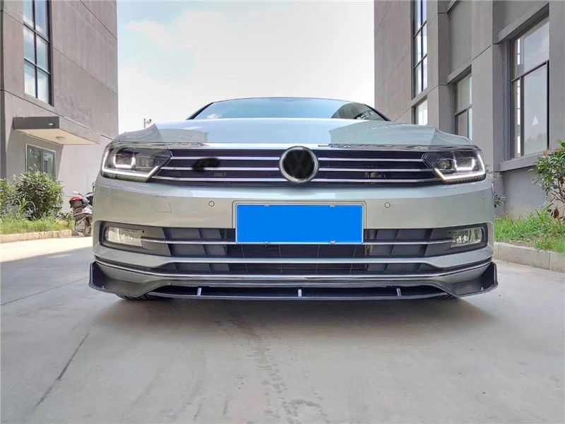Передний бампер диффузор для Volkswagen Passat B8 обвес спойлер 2017 2018 VW ABS передний