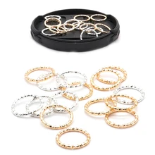 100 шт./лот, кольца для косичек, аксессуары, Заколки для женщин и девушек, набор из бусин, золотой и серебряный цвета