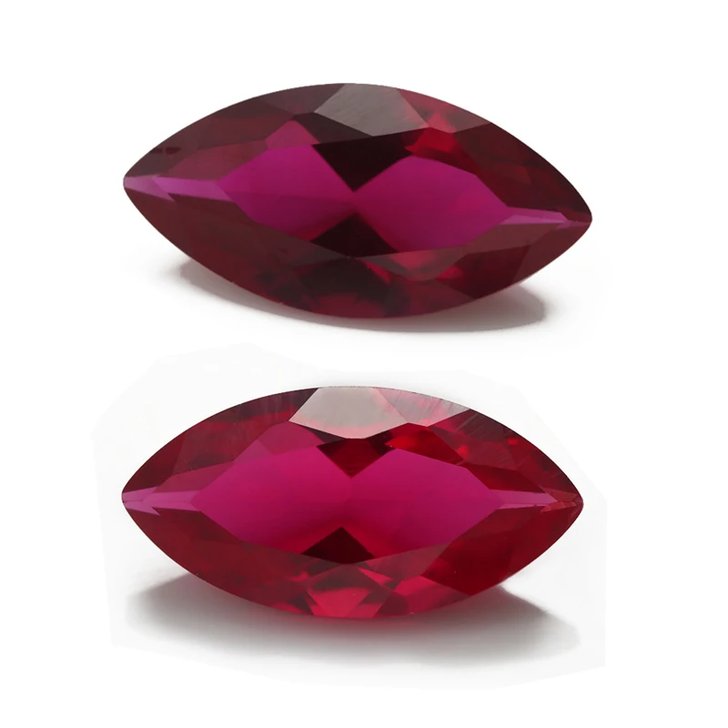 

Size 3x6mm~8x16mm Marquise Shape Synthetic Corundum Gems For Jewelry Making 5# 8# Color