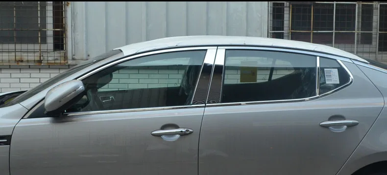 Накладки на окна автомобиля из нержавеющей стали для kia optima kia k5 2010 2011 2012 2013
