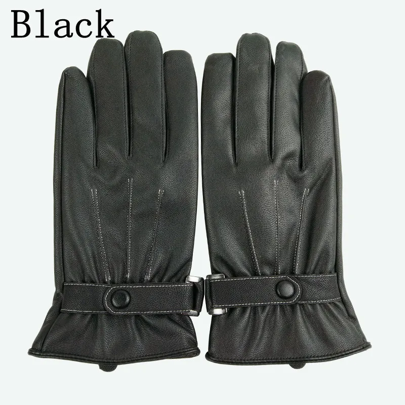 K8356 Full Finger Touch Induction Drive Fabric Photography PU Fishing Gloves Outdoor Winter Cycling Gloves Skid-resistant Sports