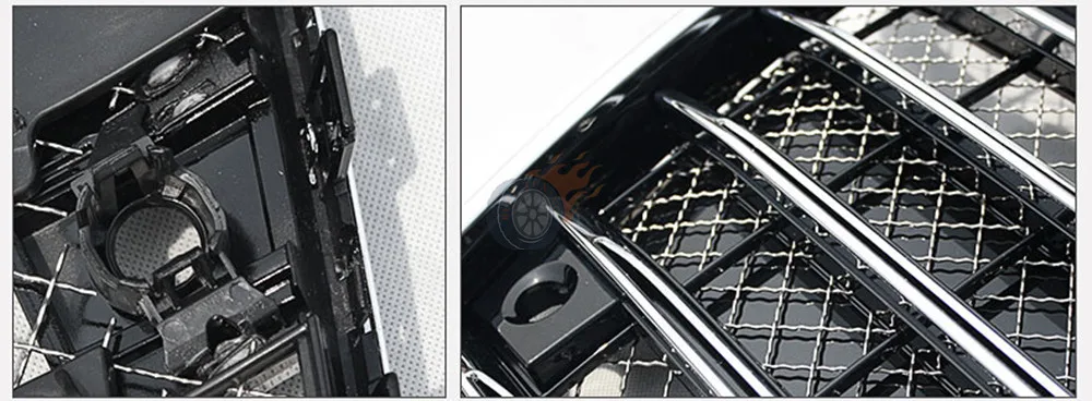 Сотовый стиль гриль для A8 D4 D5 2011- W12 гриль Передняя Спортивная Шестигранная сетка ABS бампер гонки решетки с Европейский держатель пластины