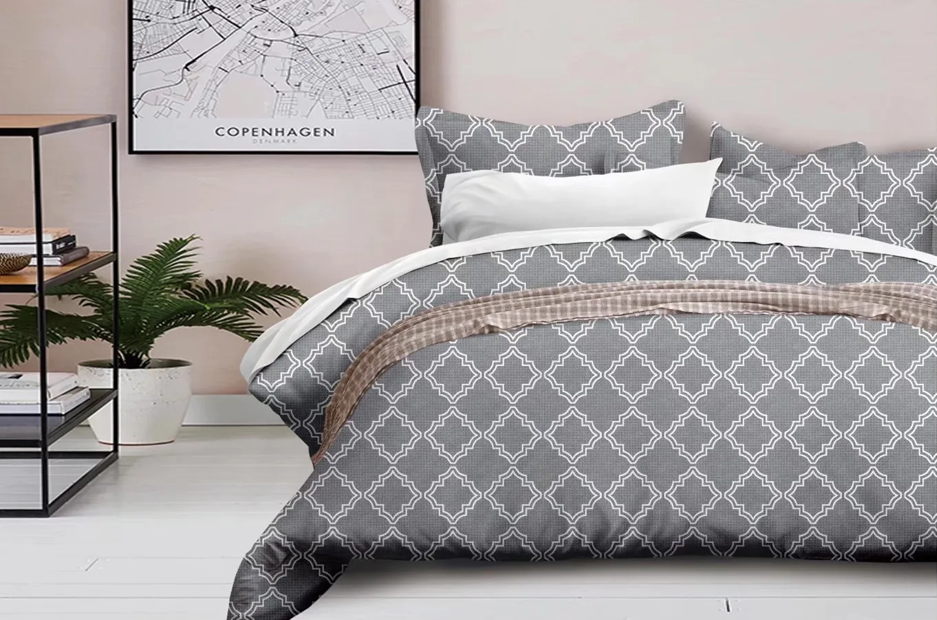 

New Style Hot Sales Bedding Article Geometry Abstract-Quilt Cover Pillow Case Non-Bedding Set