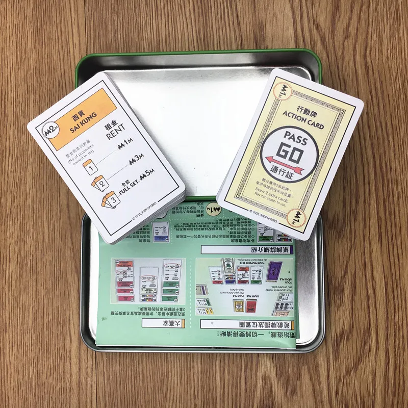 Высший сорт железная коробка Монополия настольная игра для студентов настольная бизнес транзакция карточная игра магазин игрушек горячие товары