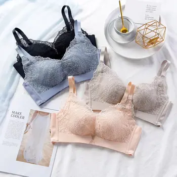 

New Style Gesang-Romantic Lace Underwear Women's Non-Steel Ring Push up Seemless Bra Comfortable Bra 710