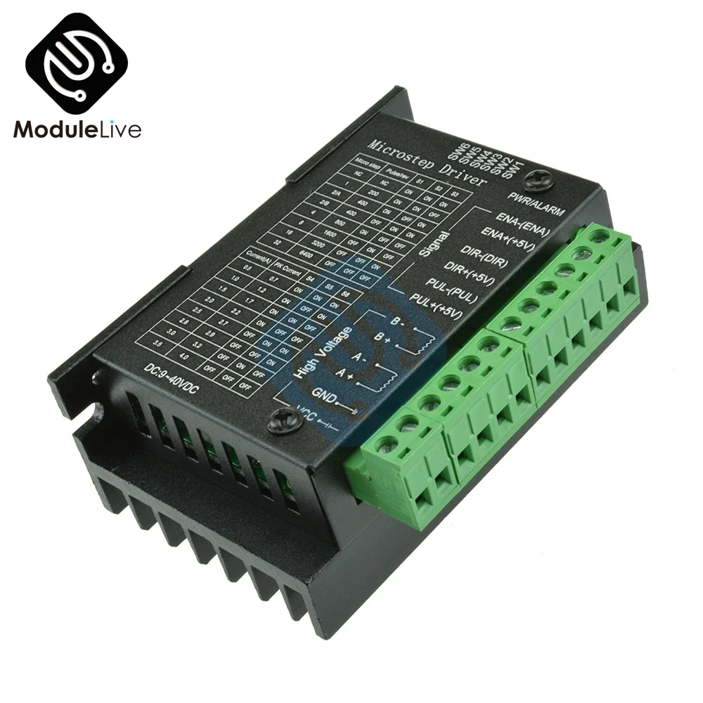 TB6600 Драйвер шагового двигателя контроллер 4A 9 ~ 42V ttl 16 микро-шаг CNC 1 Ось Новый TB6600 Драйвер шагового двигателя контроллер 4A 9 ~ 42V ttl 16 микро-шаг CNC 1 Ось Новый