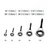 Set of 10 Telescopic Fishing Rod Guides Fishing Line Guides Eyes Sets Tip Top Repair Kit Fishing Accessories 4# 5# 6# 8# 10# ► Photo 3/6