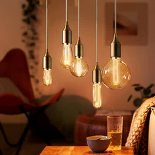 220 в сказочный светодиодный светильник в стиле ретро, 3 Вт, лампочка эдисона ST64 G80 G95 G125 T45, лазерная гравировка, простой дизайн, лампа для кофейного освещения