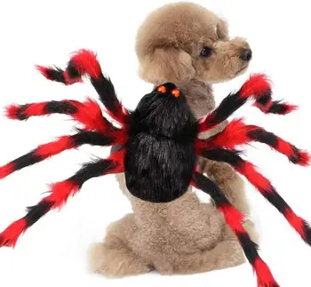 

Pet Halloween Cosplay Costumes for Cat Dog Spider Wing Clothes Adjustable Size Cats Puppy Cute Dress Pet Spider Costume