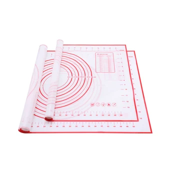 

2 Pack Non-Stick Silicone Baking Mat, Baking Mat with Measurement for Pastry Rolling, 23.62" X 15.74"