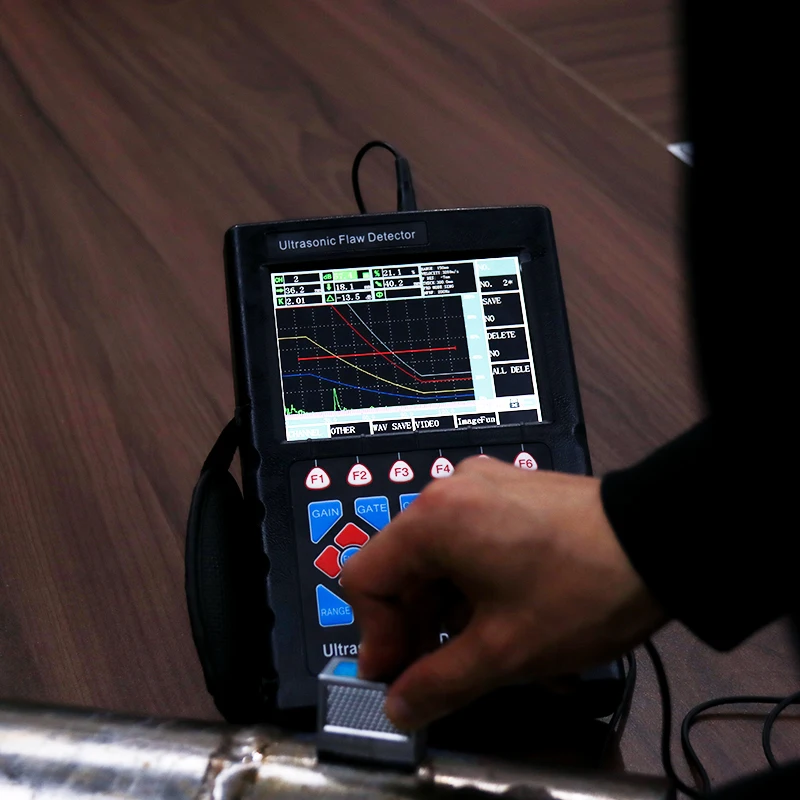 Portable NDT Equipment Ultrasonic Testing Machine Metal Flaw Detector 0~10000mm Range Digital Steel Ultrasonic Flaw Detector 6