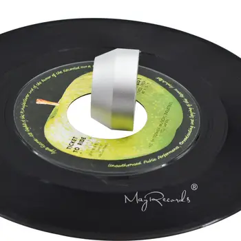 

45 RPM Silver Adapter Durable Solid Aluminum Center Adapter for 7 inch Vinyl