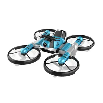 

2.4G Deformation Motorcycle Folding Quadcopter Drone Double Mode Quadcopters Aircraft Quadcopter RC Helicopter