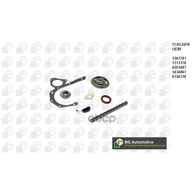 Комплект Цепи Грм Ford Ka 1.3i Full 96- Bga арт. TC0535FK