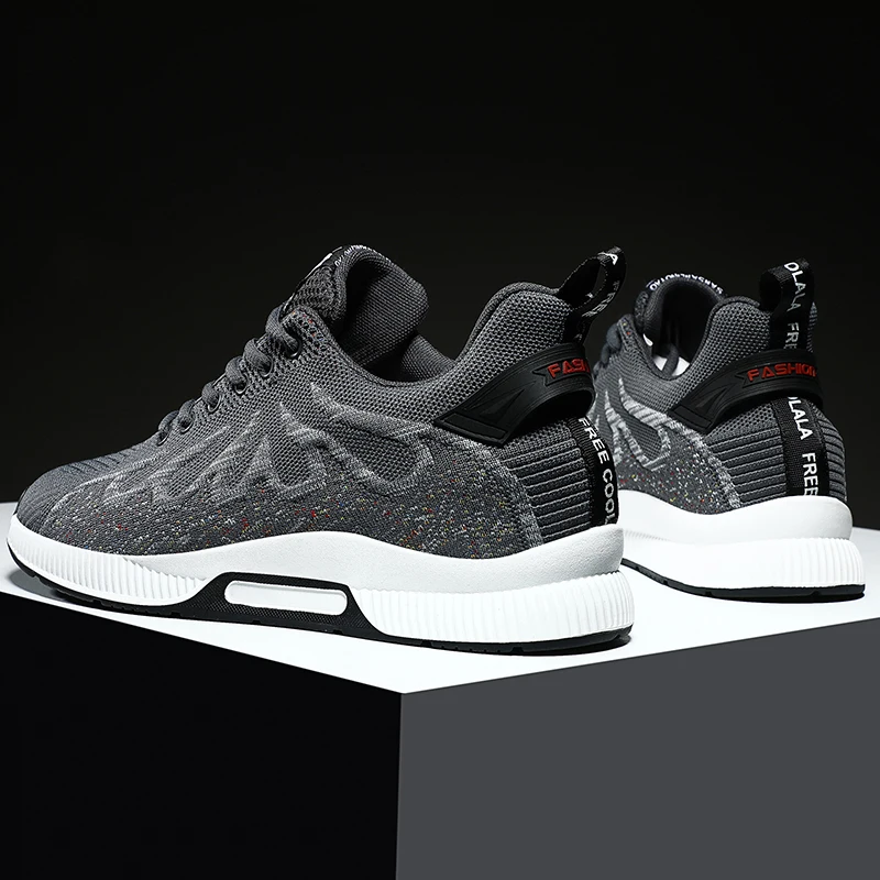 YEINSHAARS Men Elevator Shoes Invisible Height Increasing Spring Summer Casual Sneaker Soft Breathable Young Men Casual Shoes