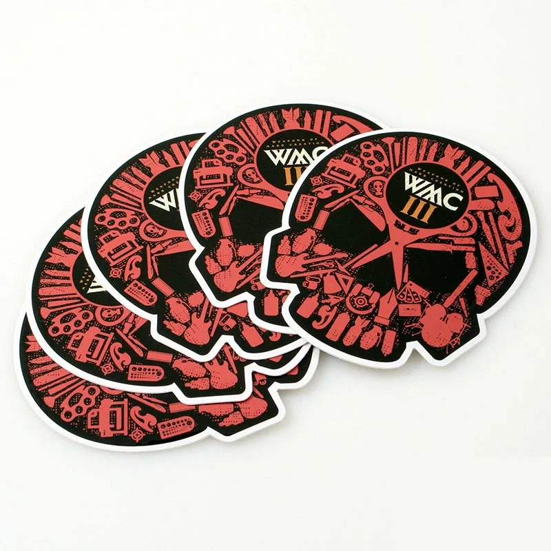 

Custom Die Cut Vinyl Sticker,CMYK printed kiss die cut sticker ---PX9010