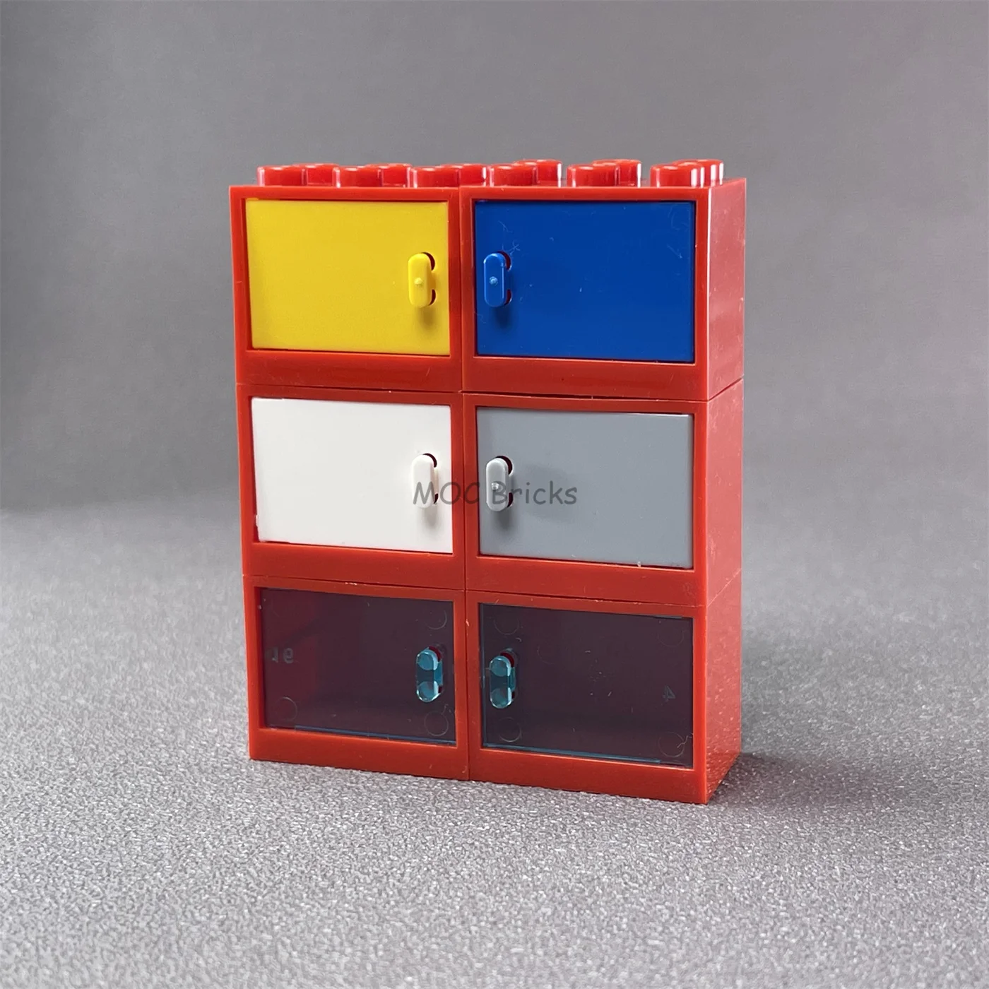 White Drawers Dresser Cabinet Bricks ~  Lego ~ NEW 1 2x3x2 Light Gray w/ 2 