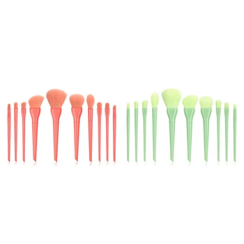 

Makeup Brushes 10 Piece Set Foundation Blending Face Powder Eyeshadow