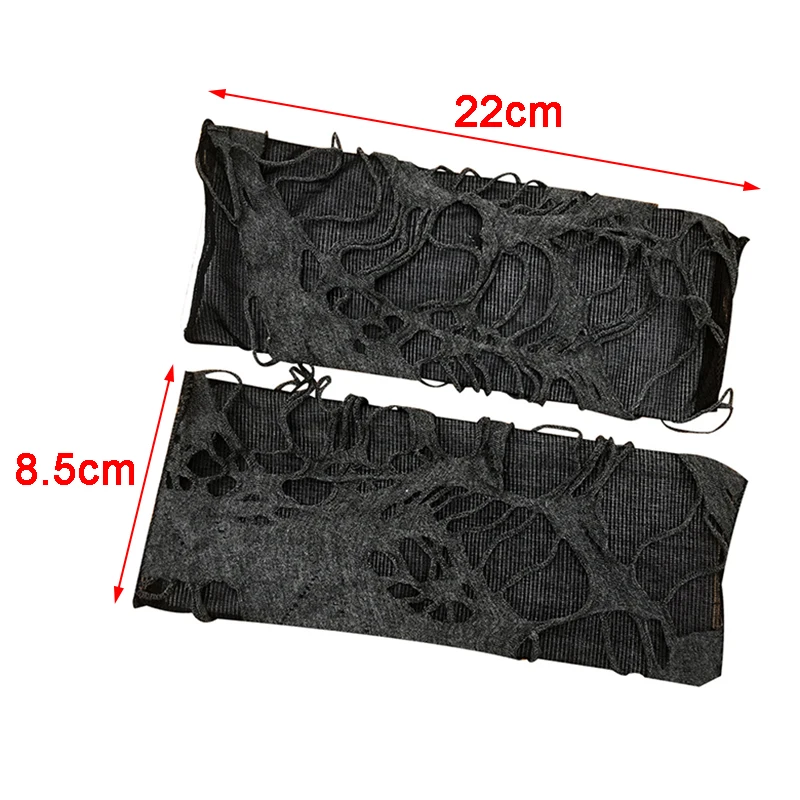 1 пара черные перчатки без пальцев в готическом стиле|Женские перчатки| |