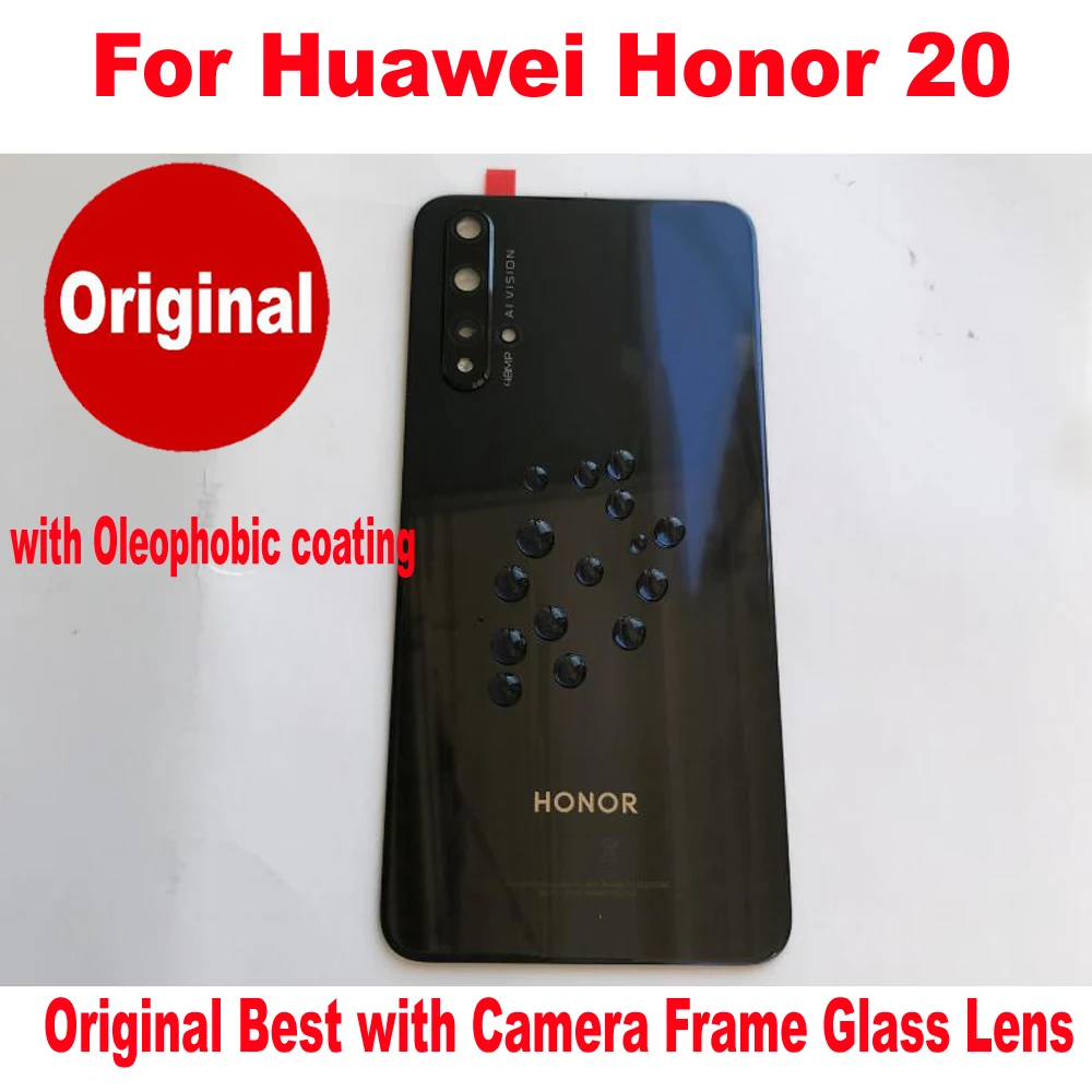 Оригинальный Лучший задний корпус для Huawei Honor 20 Крышка батарейного отсека задняя