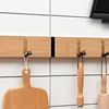 Foldable Coat Rack Bamboo Hallway Hat Hook Hanger Bedroom Door Wall-Mounting Hook Corner Room Kitchen Toilet Wall Brack Hook ► Photo 3/6