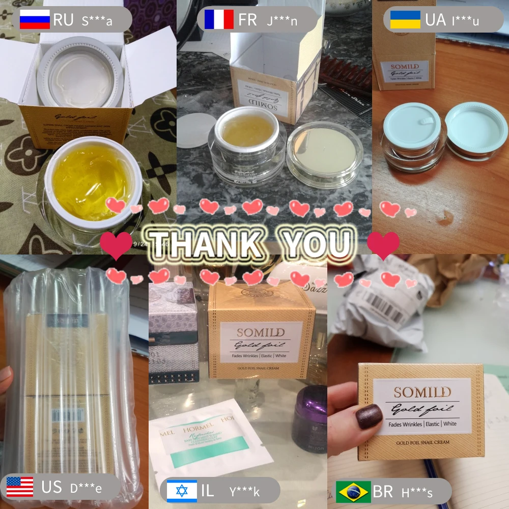 SOMILD Snail Face Cream Anti Aging Wrinkle Removal Cream Moisturizing Day Cream Korean Whitening Li