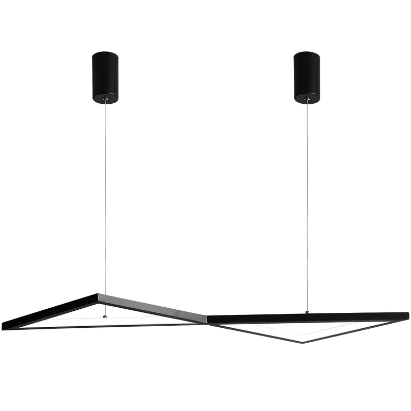 Белый/черный Led люстра освещение для столовой кухни блеск led светильник подвесной установка современная люстра