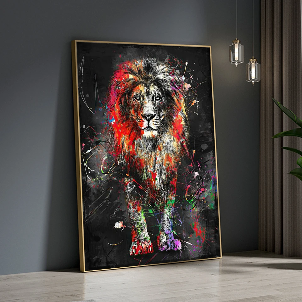 Full Square/Round Drill Diamond Painting Colors Lion 5D DIY Diamond Embroidery Animal Mosaic Picture Wall Art Decor Gift diamond painting diamond painting accessories