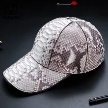 Шапка женская McParko, натуральная кожа, питон, бейсболка, мужская, унисекс, женская, Солнцезащитная шляпа, роскошная, змеиная кожа, шапки для женщин, уличная одежда женские шапки
