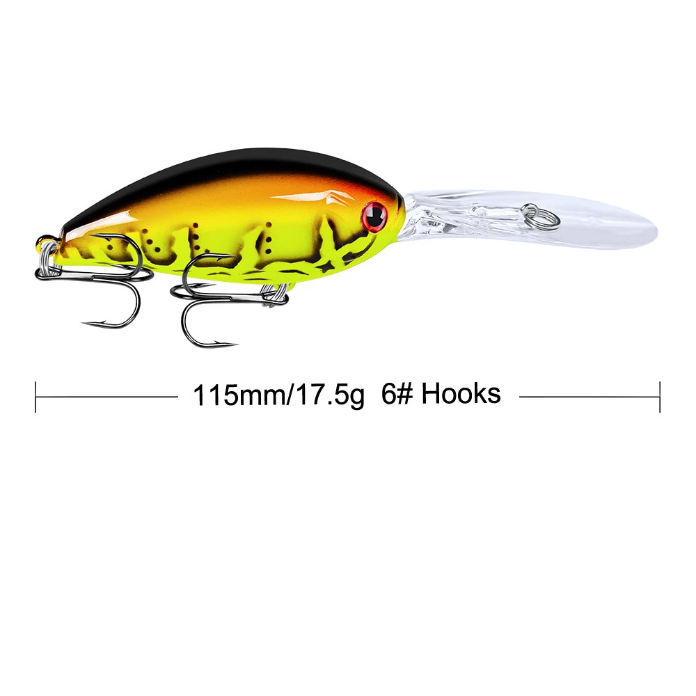 US $135.00 60Pcs Crankbait fishing Wobblers 175g 115cm artificial Crank Bait Bass Fishing Lure pike trolling pesca carp Fishing Tackle