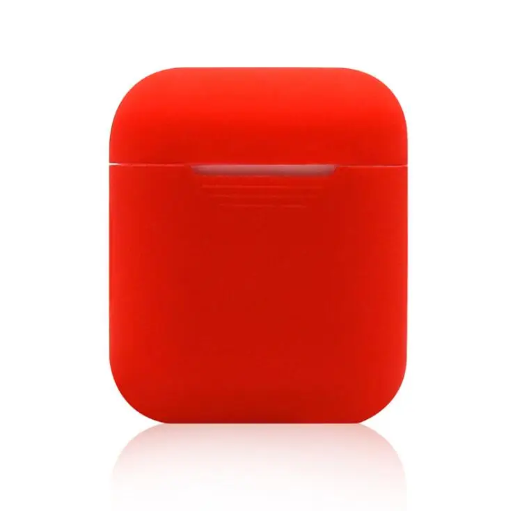 500 шт./лот, мягкий силиконовый чехол для Apple Airpods, защитный чехол Airpod, противоударный чехол - Цвет: Красный