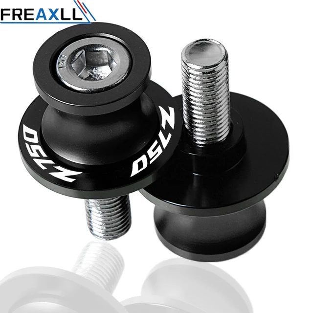 Z750 For KAWASAKI Z750 Z 750 2007 2008 2009 2010 2011 Motorcycle Accessoires Swingarm Slider Spools 10MM Stand Screws Cover Black 10mm