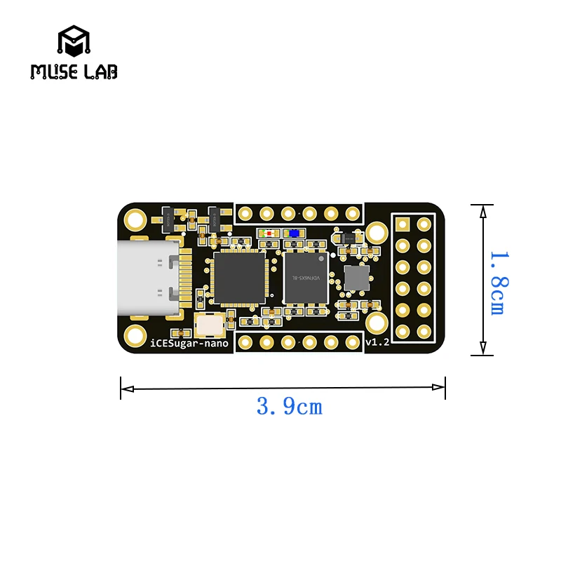 iCESugar-nano FPGA Development Board Open Source RISC-V iCE40LP1k Standard PMOD Connector single board computer,mini development board