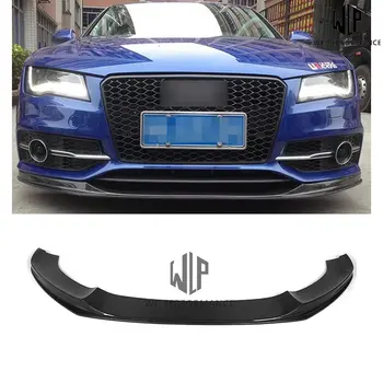 

S7 A7 S-LINE High Quality Carbon Fiber Front Lip Splitter Car Styling For Audi S7 A7 S-LINE Car Body Kit 11-15