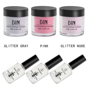 

Nails Dip Powder Set Acrylic Liquid Dipping System Without Lamp Cure Natural Dry Easy To Apply Water Resistant 6 PCS Dropship