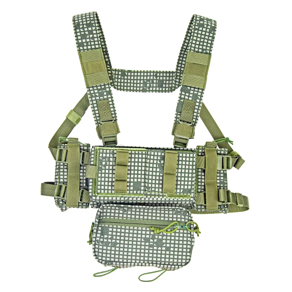 Tactical MK3 Chest Rig DNC Vest With Drop Down Pouch Cordura Nylon M4 AK Magazine Inserts Paintball Hunting Accessories | Спорт и
