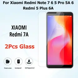 2 шт защитное закаленное стекло rFor Xiaomi Redmi Note 7 6 5 Pro 5A 6 для Redmi 5 Plus 6A Защитная стеклянная пленка для мобильного телефона