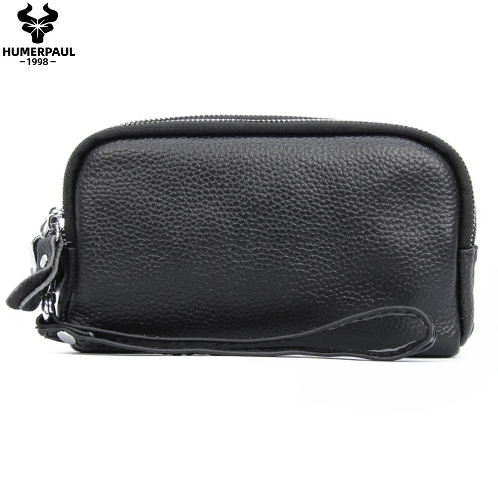 High Quality Women's Causual Clutch Wallet Real Leather Wrist Money Bags First Layer Cowhide Purse Wallets Capaciti Card Holder | Багаж и