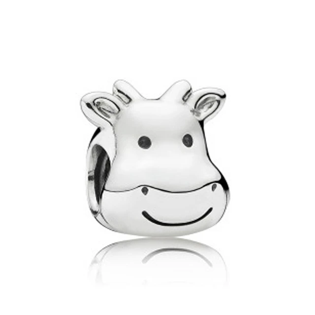 Charm for Pandora 925 Sterling Silver Cow Charm 