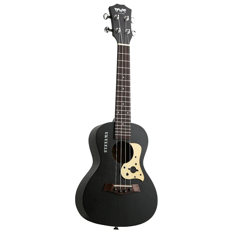 

BWS EST & 1988 23 Inch Black Concert Ukulele 4 Strings Mahogany Hawaiian Mini Guitar Uku Acoustic Guitar Ukelele