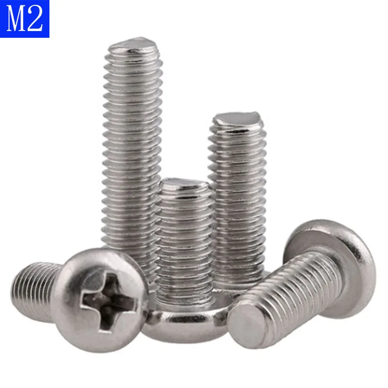 Phillips Pan Head Machine Screws Pan Head Stainless Steel Screws M2