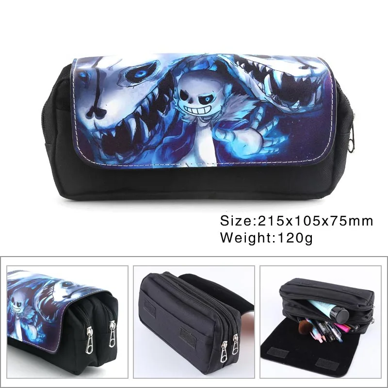 Аниме мультфильм холст студенческий Карандаш Чехол На Молнии penbag Hatsune Miku Черный Дворецкий Тоторо атака на Титанов косметичка - Цвет: 07