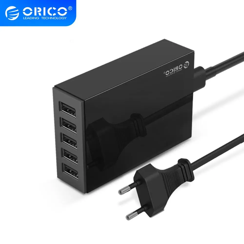 

ORICO 5 USB Port Travel Charger 5V2.4A EU US UK Plug Desktop Charger Adapter for Phone Tablet CSL-5U