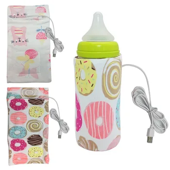 

Milk Bottle Warmer Bag Portable Intelligent USB Heating Breast Milk Warmer Heater Insulated Tote Bag for Travelling