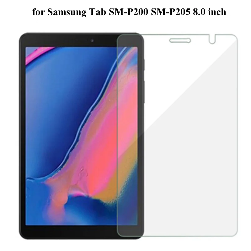 Умный чехол для samsung Galaxy Tab A 8,0 S ручка P200 P205 SM-P200 SM-P205 Планшет Бизнес кожаный чехол с подставкой - Цвет: Glass Film