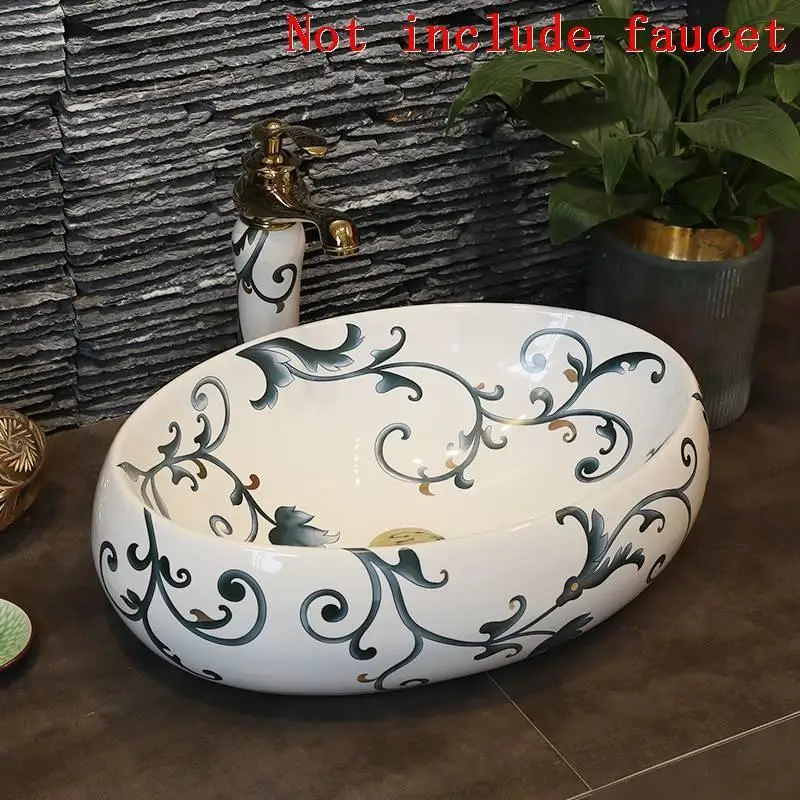 Number 1 Mano Vanity Da Appoggio wastatel Bacia Lavagem Lavatorio Bagno Lavabo Fregadero Pia De Ванная Комната Раковина Куба Banheiro умывальник - Цвет: Number 1