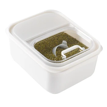 

Plastic Rice Storage Box Sealed Moisture-Proof Large Capacity Grain Flour Container Kitchen Rice Storage Box