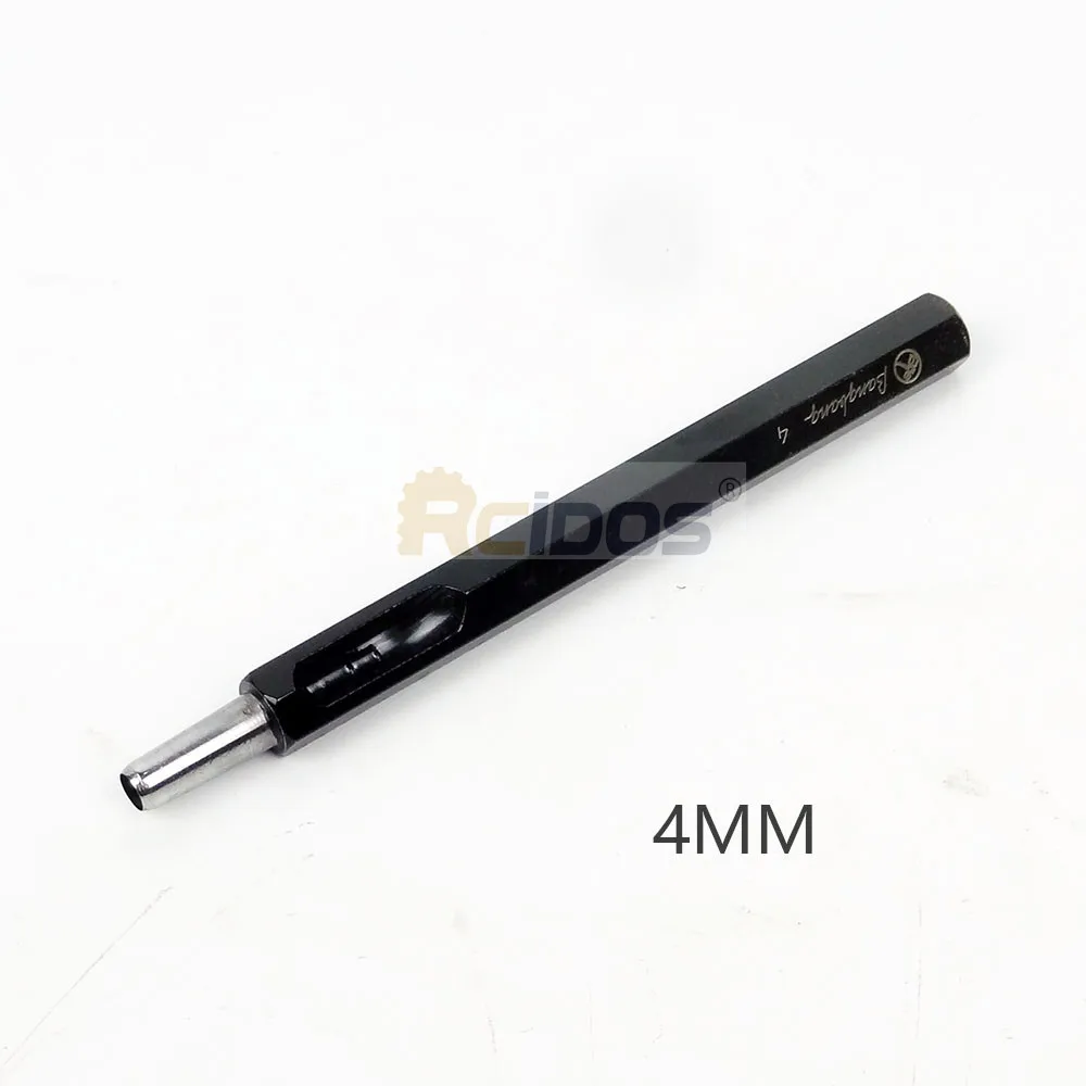 Dia 4MM 1pcs RCIDOS Шестигранная форма DC53 стальная ручка кожаный ремень круглый дырокол, диаметр 1/1. 5/2/2,5/3/3,5/4/4,5/5/6/7/8/9/10 мм, 1 шт. цена - Цвет: Dia 4MM 1pcs