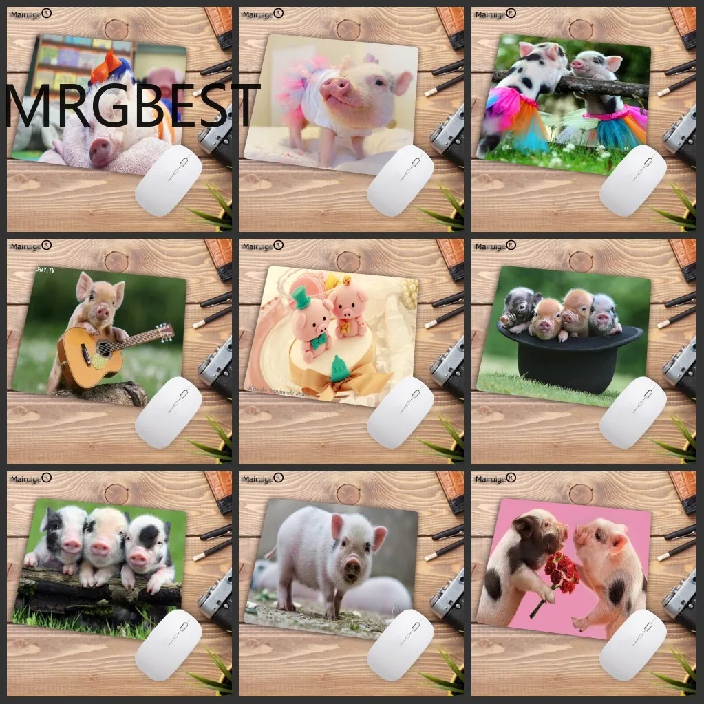 

MRGBEST Cute Pigs 18022X2mm Animals Deskpad Mouse Pad Computer Mat Mousepad Speed Office Accessories Table Carpet Mouse Pads