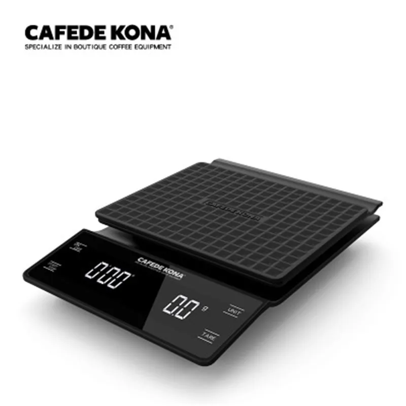 Электронные весы CAFEDE KONA с таймером 3 кг/0 1 г капельные кофейные точные умные